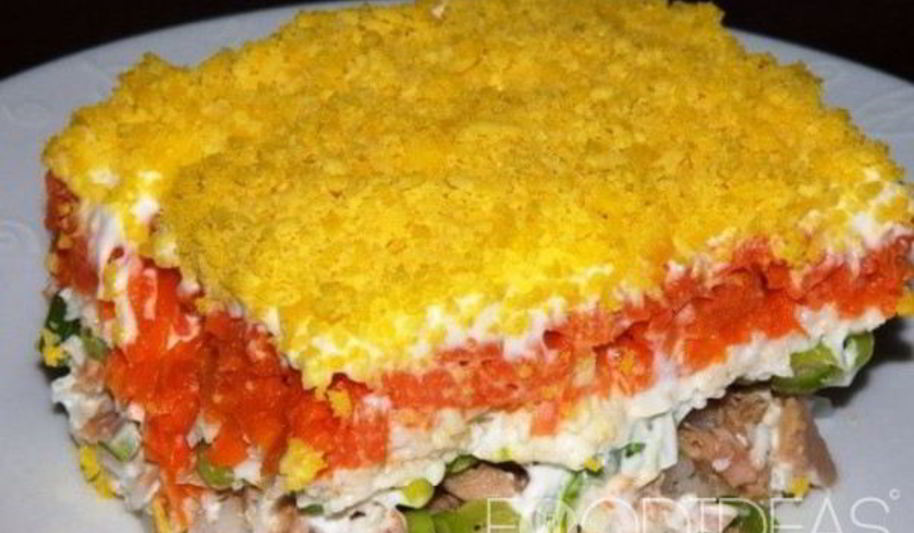 Рецепт салата мимоза с горбушей