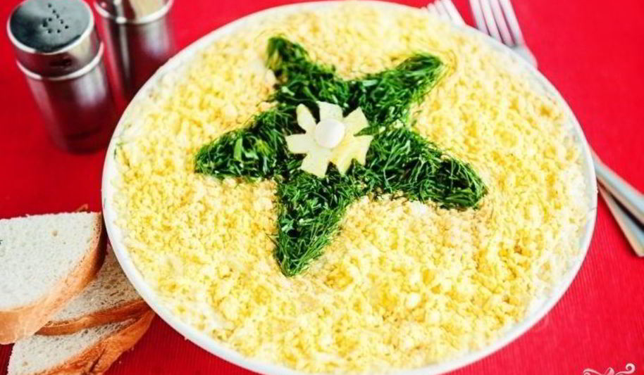 Рецепт салата мимоза с картошкой