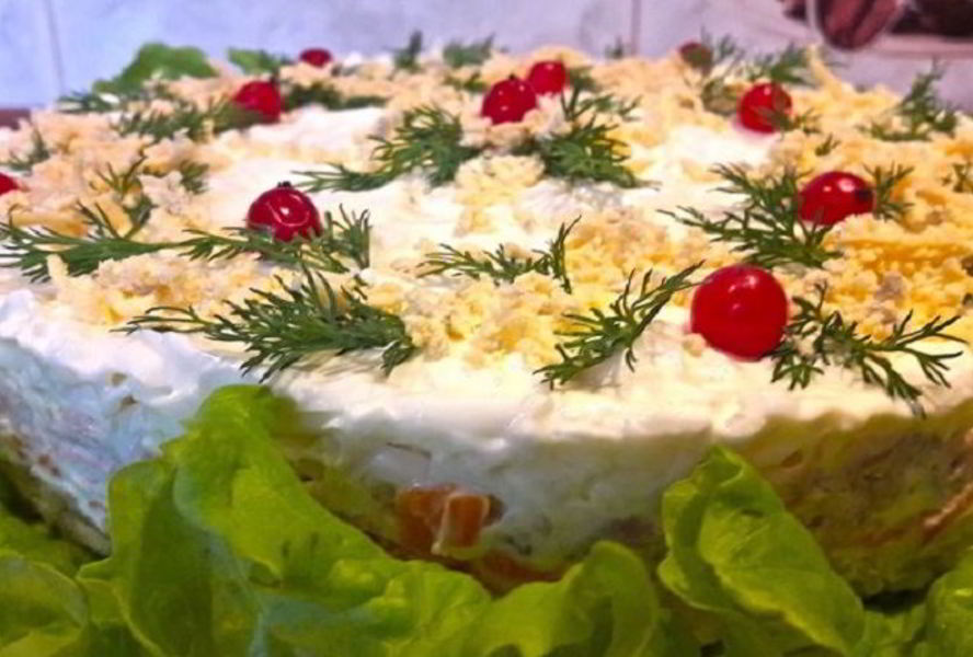 Салат Мимоза с тунцом