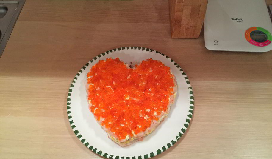 Рецепт креветок под шубой