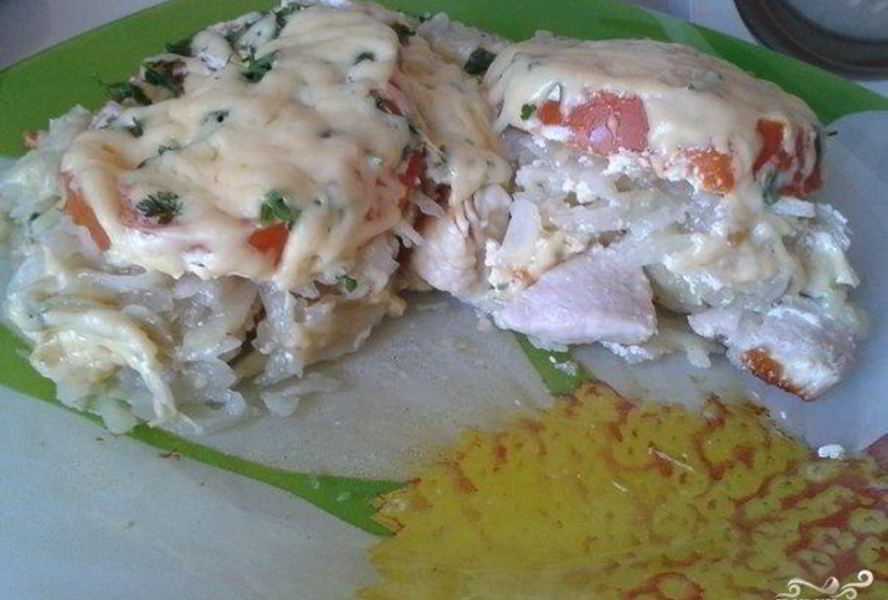 Мясо под шубой в мультиварке