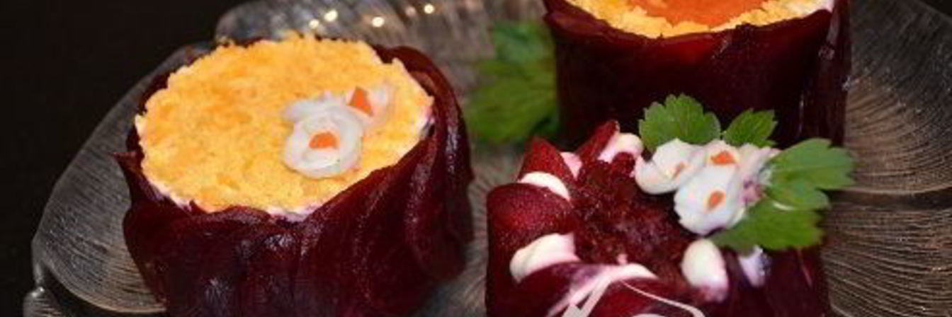 Порционная селедка под шубой