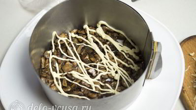 салат грибы под шубой