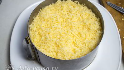 салат грибы под шубой