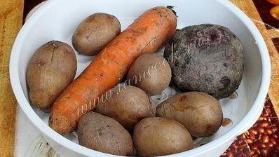 салат под шубой вегетарианский