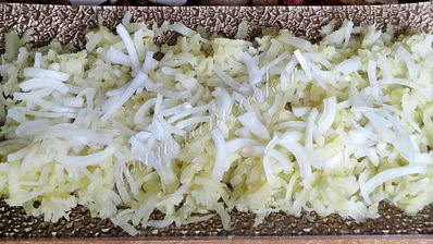 салат под шубой вегетарианский