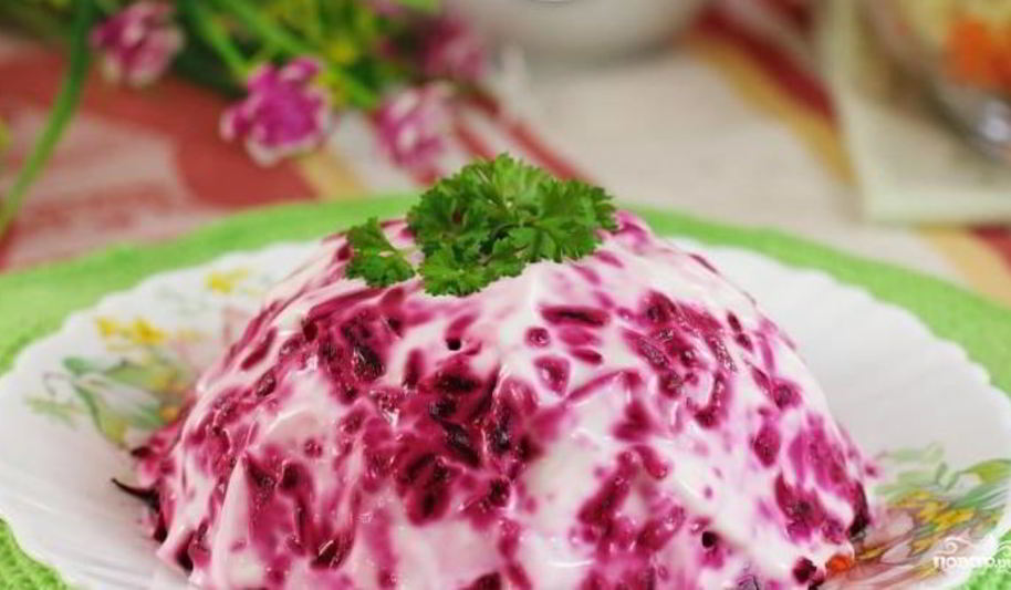 Рецепт салата рыба под шубой