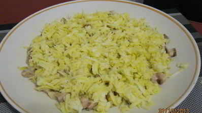 сельдь под шубой из помидор