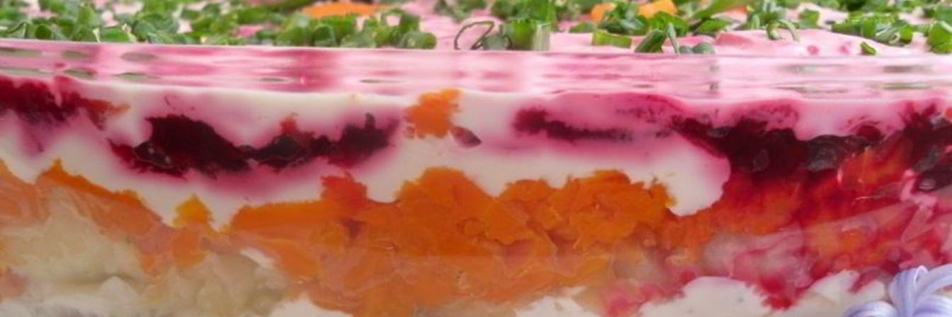 Селедка под шубой без лука