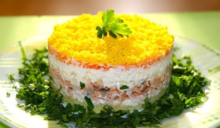 Рецепт селедки под шубой без свеклы