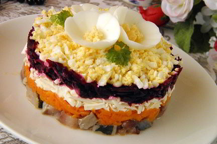 Селедка под шубой по-новому