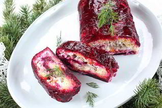 Селедка под шубой рулетом