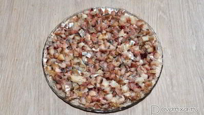 селедка под шубой с грибами