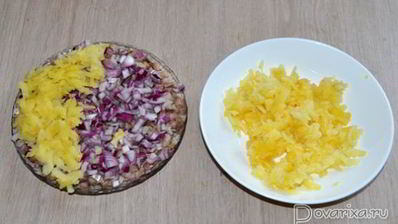 селедка под шубой с грибами