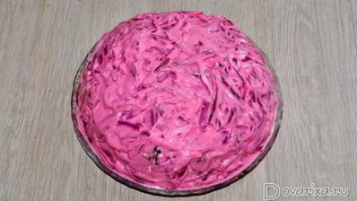 селедка под шубой с грибами