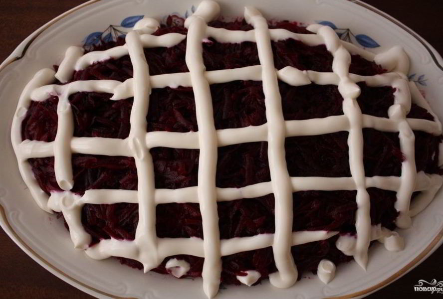 Селедка под шубой с морковью