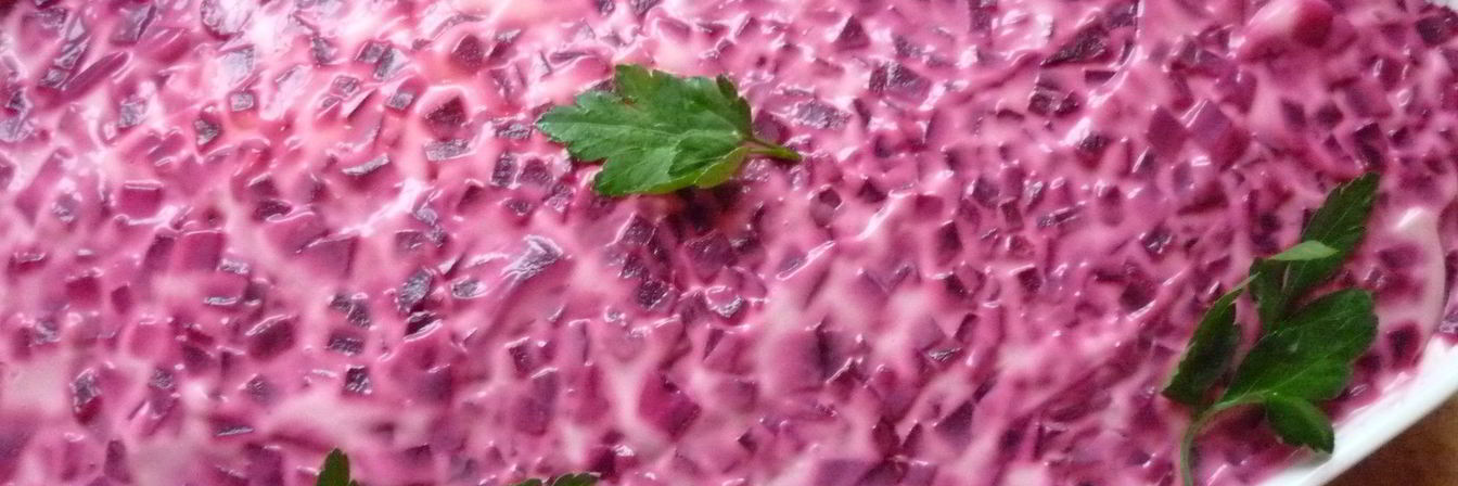 Селедка под шубой со сметаной