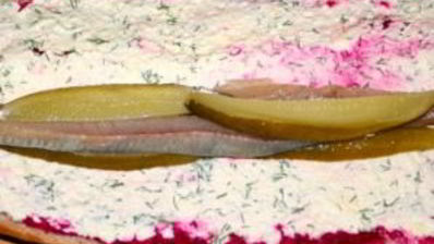 селедка под шубой в батоне