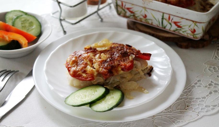 Рецепт свинины под шубой