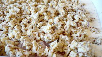 запеченная рыбка под шубой из пармезана и хлебной крошки