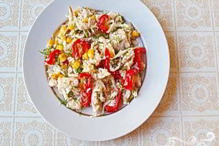 Салат с кольраби и корнем петрушки