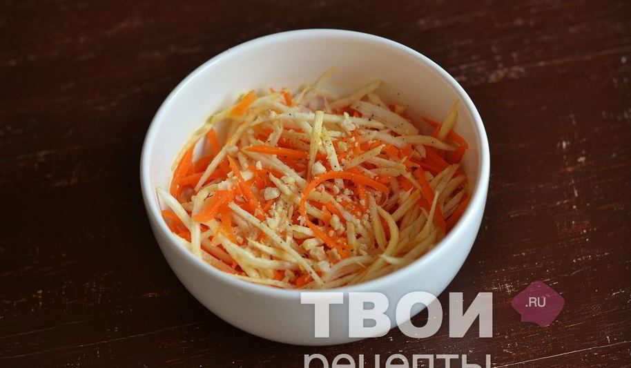 Рецепт салата с корнем сельдерея