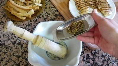 салат цезарь с курицей
