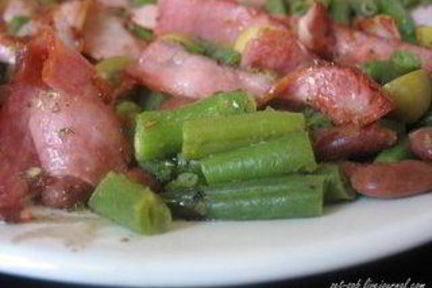 Теплый салат Фасолька