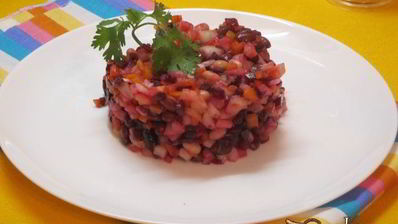 винегрет с фасолью