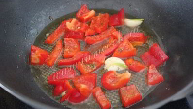 фасолевый соус с болгарским перцем