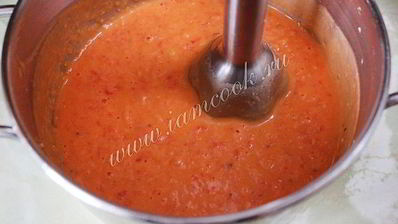 фасолевый соус с болгарским перцем