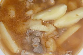 Картофельный соус с мясом