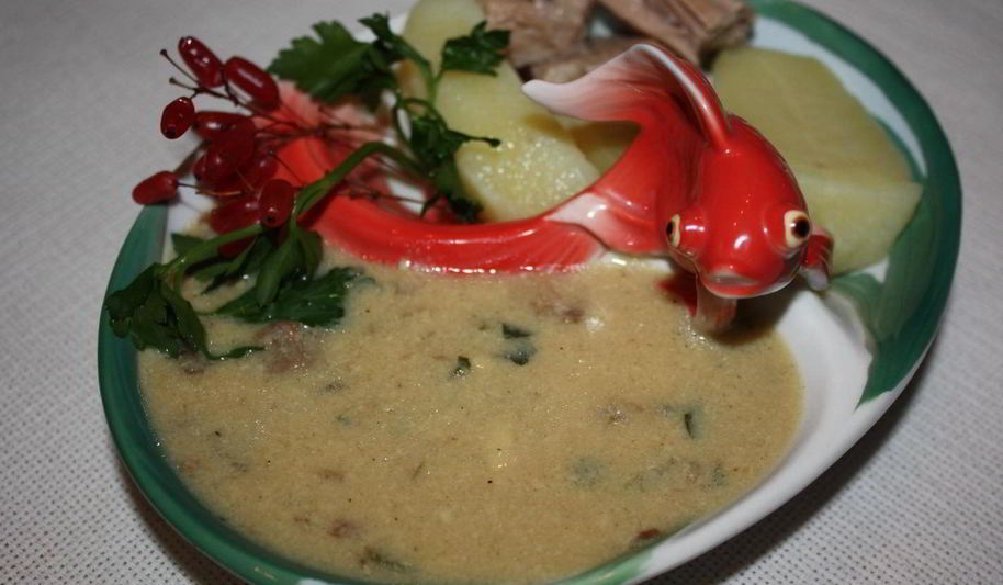 Рецепт соуса из сухих грибов