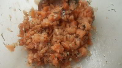 тартар из лосося