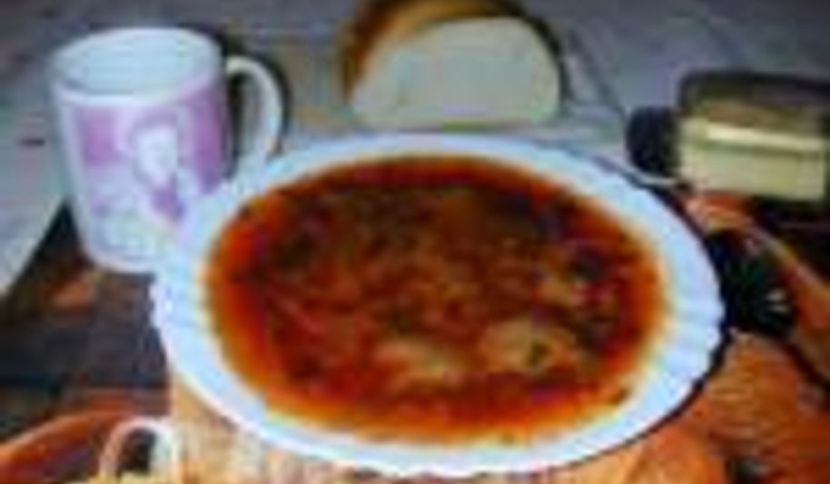 Рецепт борща с белыми грибами и пампушками