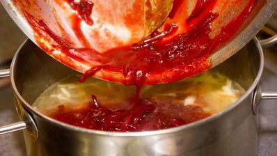 борщ с черносливом