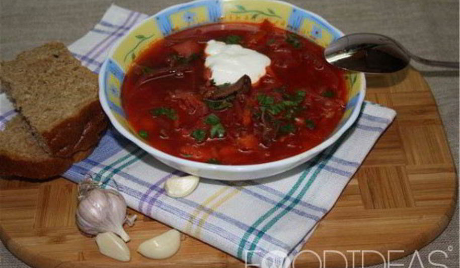 Рецепт борща с грибами