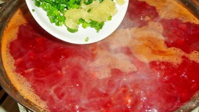 борщ с консервированной фасолью