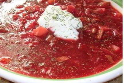 Борщ с лимоном