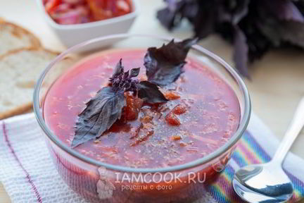 Борщ с пекинской капустой