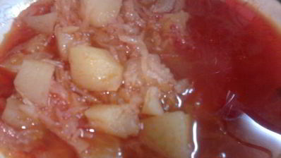 борщ в горшочках