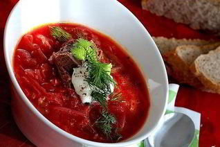 Борщ в микроволновке