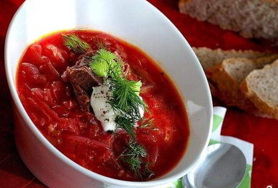 Борщ в микроволновке