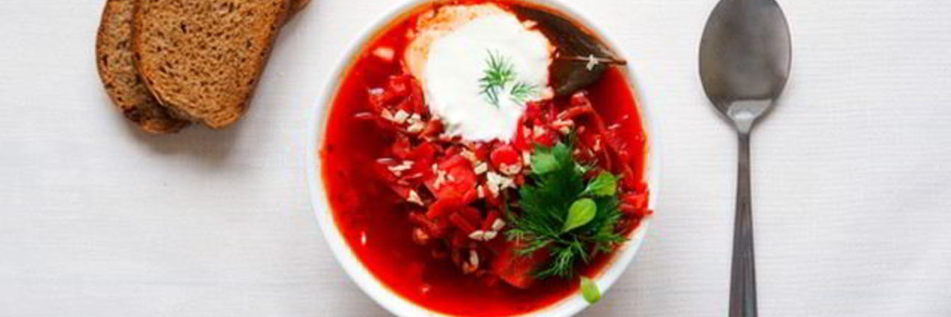 Холодный борщ с хреном