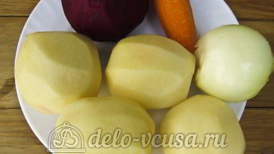 красный борщ с фасолью