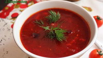 постный борщ с фасолью