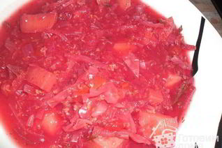 Постный борщ с пшеном без масла