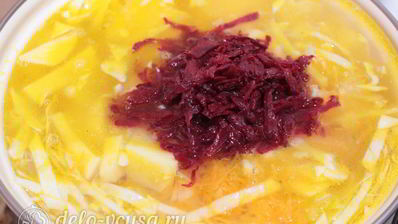 постный борщ