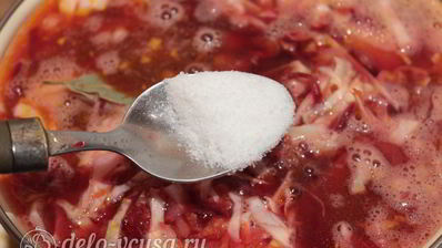 постный борщ