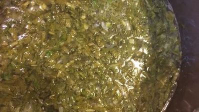 зеленый борщ